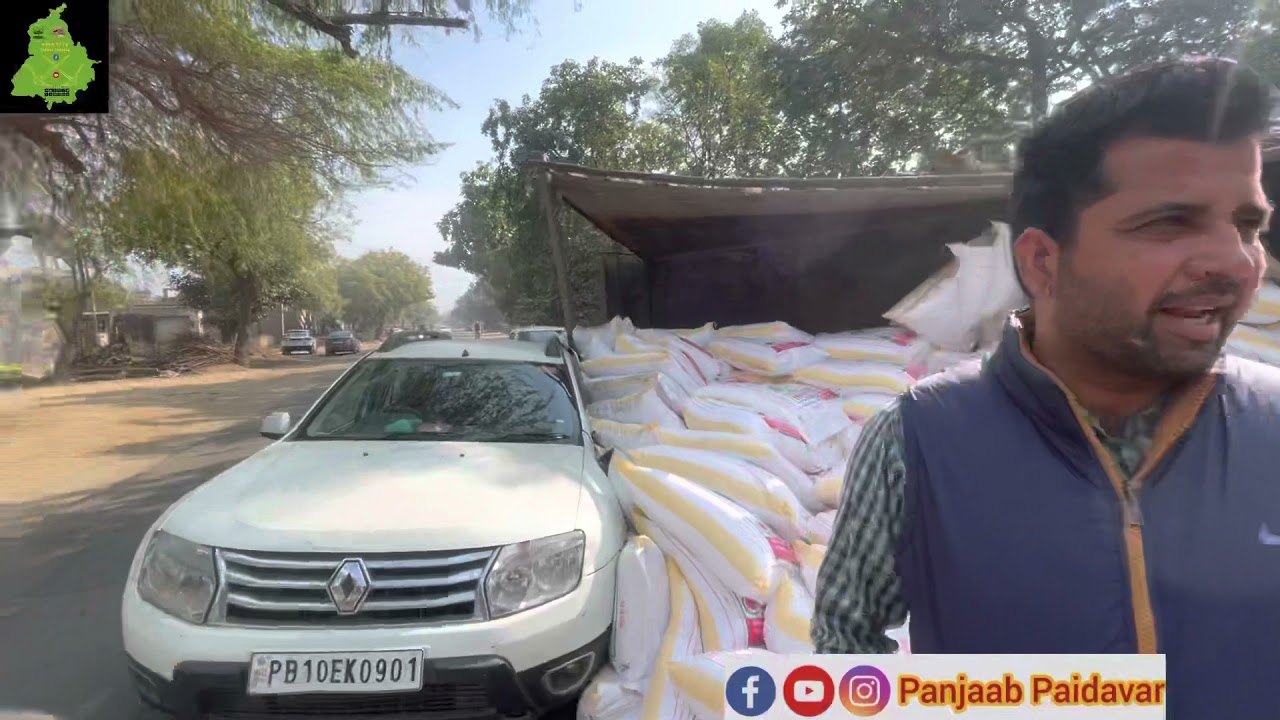 ਯੂਰੀਏ ਦਾ ਭਰਿਆ ਟਰੱਕ ਪਲਟ ਗਿਆ ਡਸਟਰ ਗੱਡੀ ਥੱਲੇ ਆਗੀ