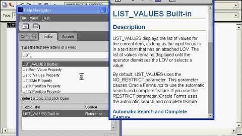 Oracle Forms Class Session 9 B