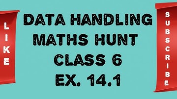 Maths hunt class VI ex 14.1 Data Handling