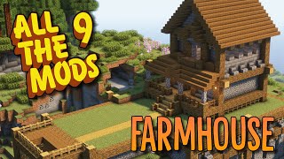 Minecraft All The Mods 9 - #3 Building an EASY Farmhouse!