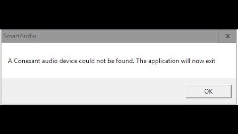 conexant audio device error !! fixed
