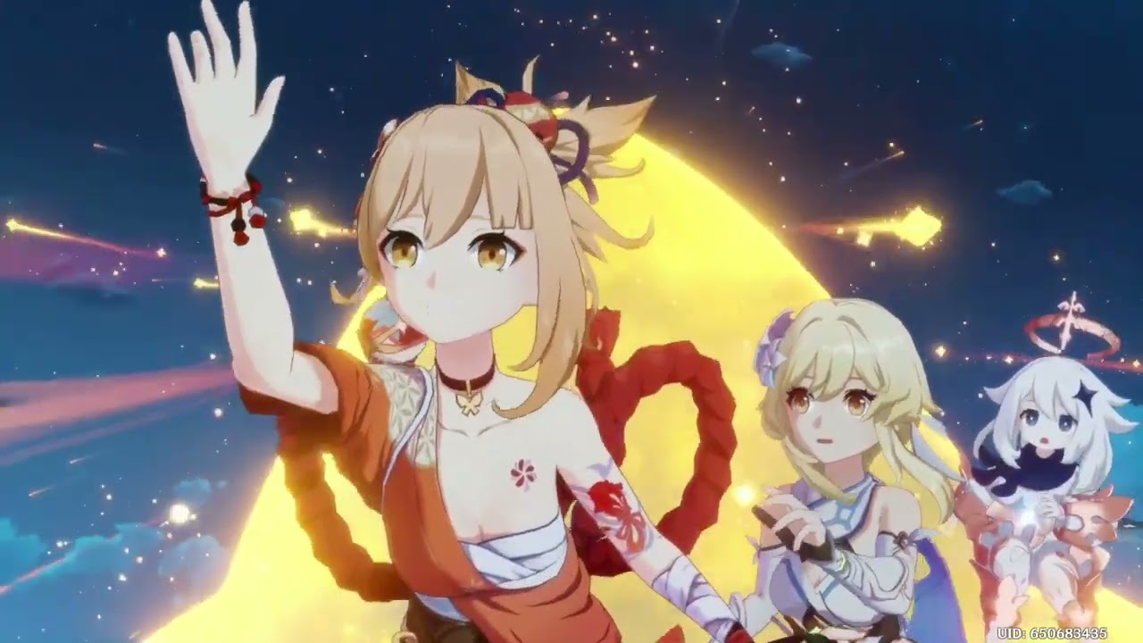 Yoimiya Story Quest Act II Cutscene - Lumine - JP | Genshin Impact