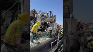 Pouring & Forming Side Railing On A Bridge