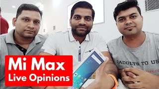 Xiaomi Mi Max India Hands On, Live Opinions | Does Size Matter?