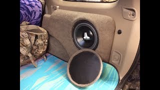 I finally got around to mounting the sub woofer per official
instructions of box. this is a jl audio stealth box for 10" subwoofer.
don't t...