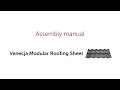 Assembly manual of Venecja Modular Roof Sheet | Budmat