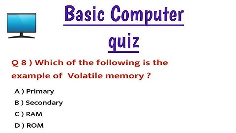 Basic Computer quiz |Computer quiz |10 basic questions on Computer.