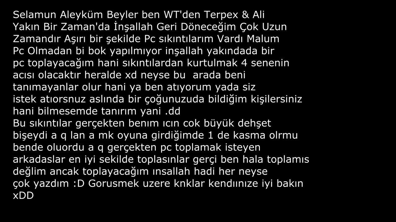 Terpex AÇIKLAMA VİDEOSU xD