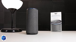 sharper image wifi tower speaker with amazon alexa