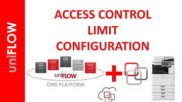 UNIFLOW ACCESS CONTROL LIMIT CONFIGURATION