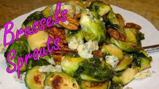 How to Make Yummy Brussels Sprouts with Bacon and Blue Cheese