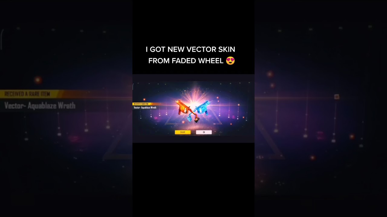 I got new vector skin from faded wheel 