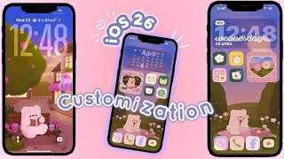 Aesthetic iOS 26 Customization| How to Make Your iPhone Cute💜pink & purple Setup 🧸✨#shorts #tutorial screenshot 5