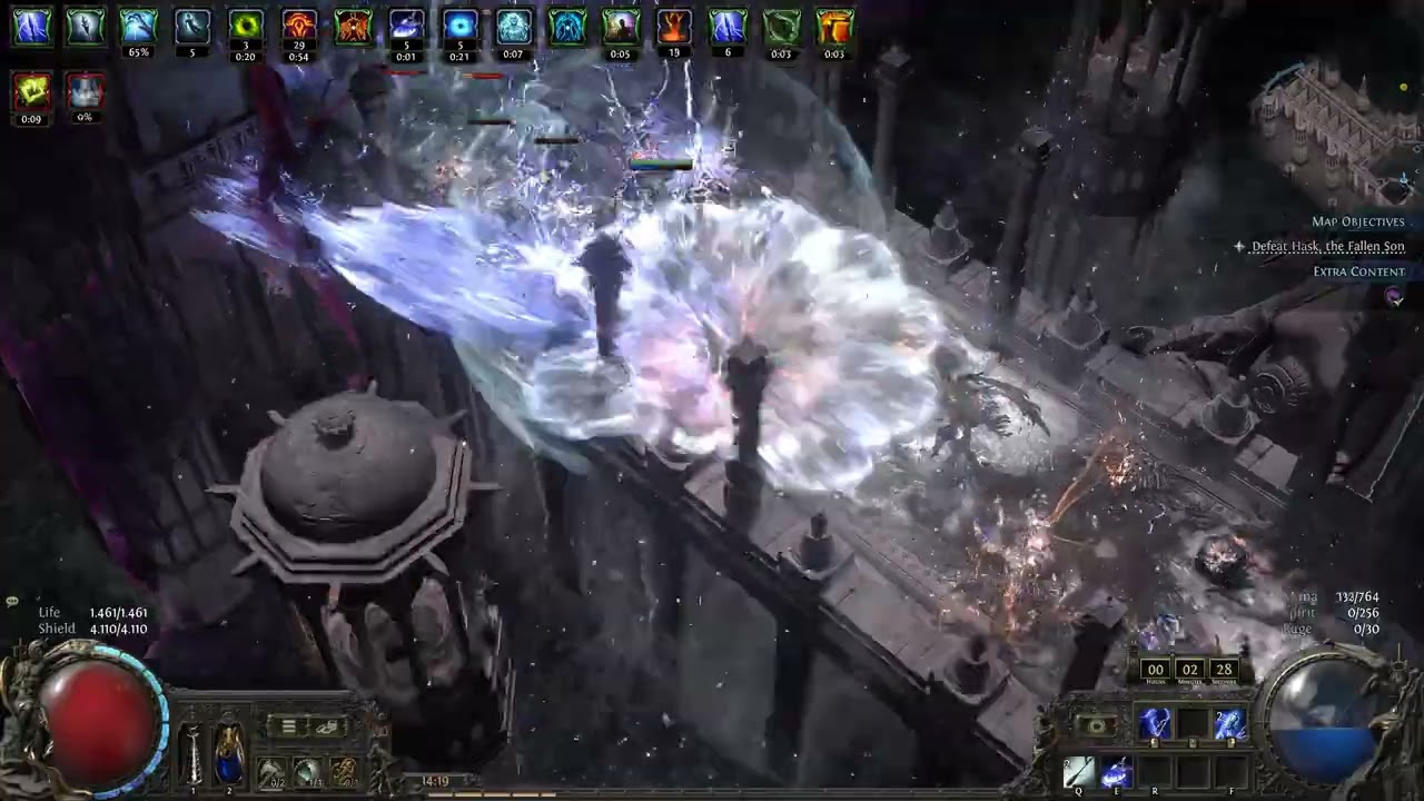 Path of Exile 2 0.3 herald chain armour explosion tech