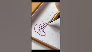 Rabia - name handwriting with fountain pen #calligraphy #art #lettering #signature #satisfying