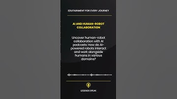 🤝 AI and Human-Robot Collaboration Uncover human-robot collaboration with AI podcasts How do AI