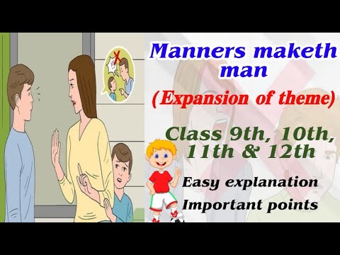 manners maketh man speech