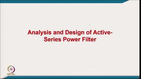 Active Series Power Filters