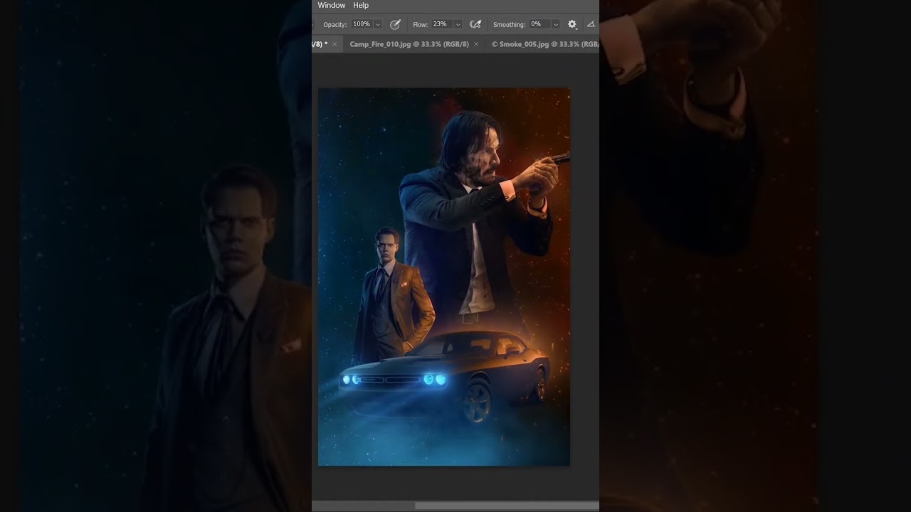 John Wick Poster Design In Photoshop! Better Than The official one?👀