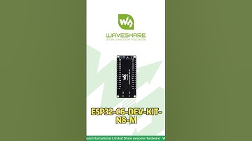 Waveshare ESP32-C6-DEV-KIT-N8-M，RISC-V 160MHz Single-Core CPU，USB & UART via Type-C#esp32 #esp32c6