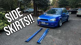Paint Matched Side Skirts Finally! || 04 WRX Wagon