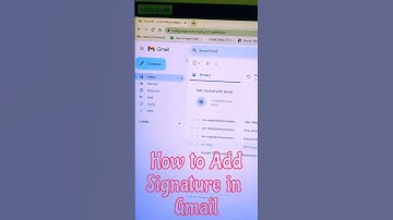 how to add signature in Gmail😊 #youtube #shorts #gmail #signature #error