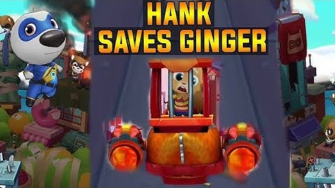 🔥Hank saves ginger🔥|talking tom hero dash walkthrough gameplay part-3