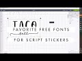 DIY Script Stickers with Pixlr // Favorite Handwritted Fonts for Planner Stickers