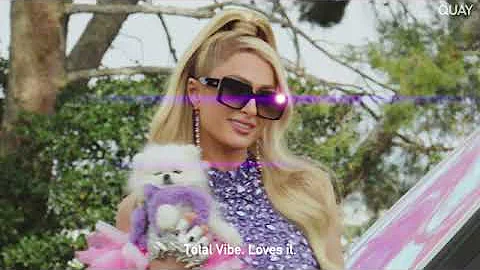 Paris Hilton demonstrates the Quays to Sliving #QUAYXPARIS