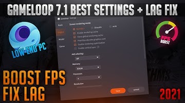 BEST SETTING GAMELOOP 7.1 BETA 2021| NO LAG |  Best Settings For Low End PC | MY GAMELOOP 7.1SETTING