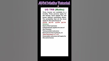 Probability | #pgtrbmaths | #ugtrbmaths | #tnsetmaths | #csirnetmaths