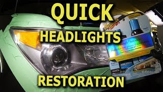 ACURA MDX DIY RESTORING HEADLIGHTS IN 15 MINUTES