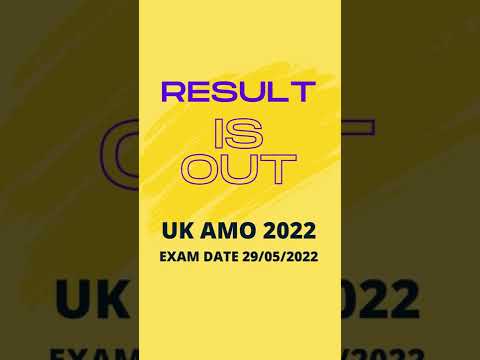 UK AMO 2022 Result declared | ayurvedabookapp
