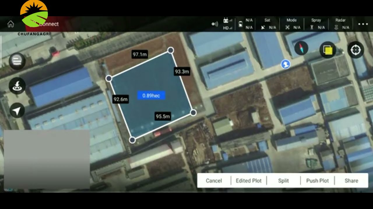 Operation video of Chufangagri drone "Agri Assistant" software