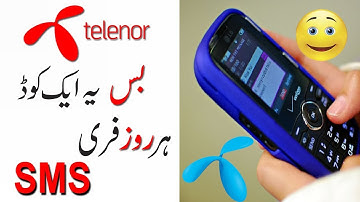Get daily Telenor Free SMS  by a simple code  || by Everything Online