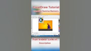 How to make all multimedia in coreldraw graphics | Creative Sunrise making | #shorts #youtubeshorts