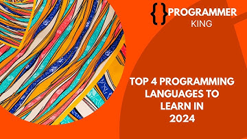 Top 4 programming languages to learn in 2024.