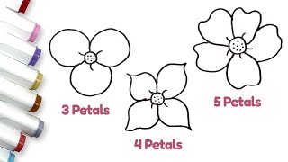 How to draw a Flower Petals | Doodle Mates