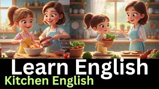 Learn English in the Kitchen | Cook, Eat \& Speak English | Daily English Conversation | Slow English
