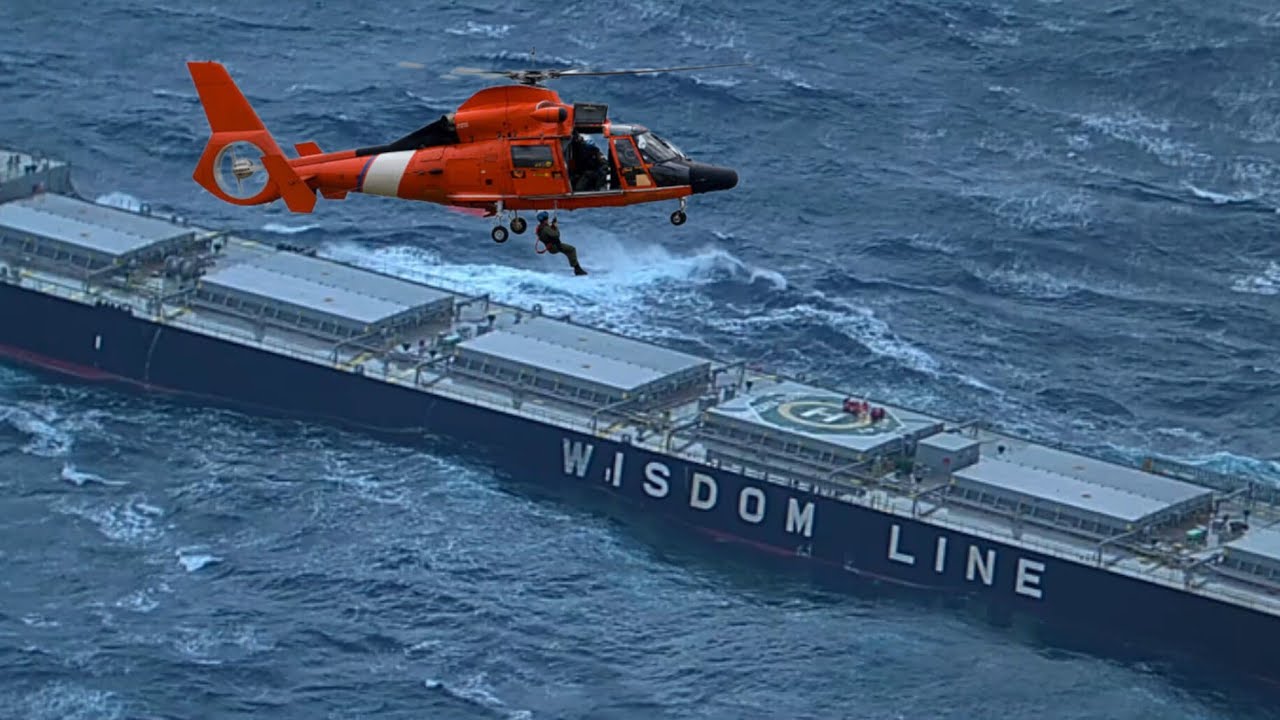 Coast Guard Helicopter Saves Injured Sailor 200 Miles at Sea