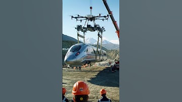 Ai Railway Construction via Drones: The Technology of the Future! #drone #automobile #technology