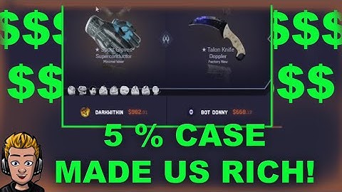 5% CASE BATTLE WITH INSANE DROPS!