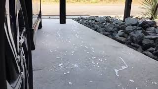 アクアシール200Sの撥水性能テスト！コンクリートの黒ずみ除去・ブロックの白樺予防にDIYで施工してみた｜ギンイズムのVlogChannel