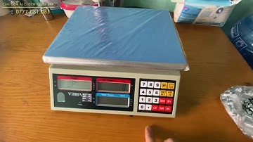 Cân điện tử đếm số lượng ALC | Kết nối đèn cảnh báo 3 màu - Cảnh báo Hi Lo Ok