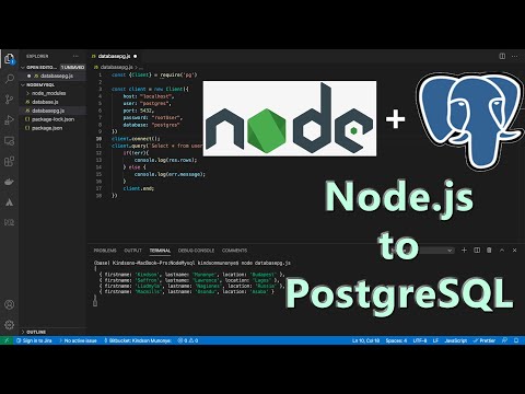How to Connect Node js to PostgreSQL Database and Fetch data