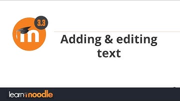 0.6 Adding and editing text in Moodle 3.3
