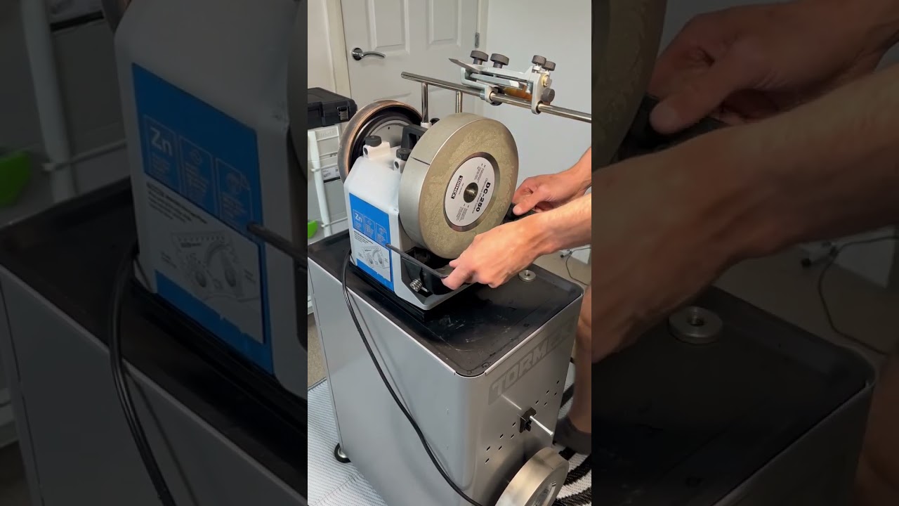 How to Sharpen a Razor-Sharp Chisel with the Tormek T8 & Diamond Wheels