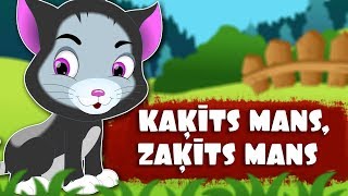 Kaķīts mans, zaķīts mans | Latviešu Tautas Dziesmas | Bērnu dziesmas | Латышские детские песни