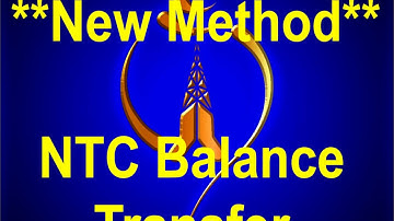 How to transfer balance in NTC *New Changed Method 2016* Send Balance
