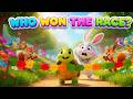 Rabbit and Tortoise | Slow and Steady Wins the Race | Moral Story for Kids